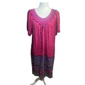 Vibrant & Colorful Bohemian Maxi Dress M